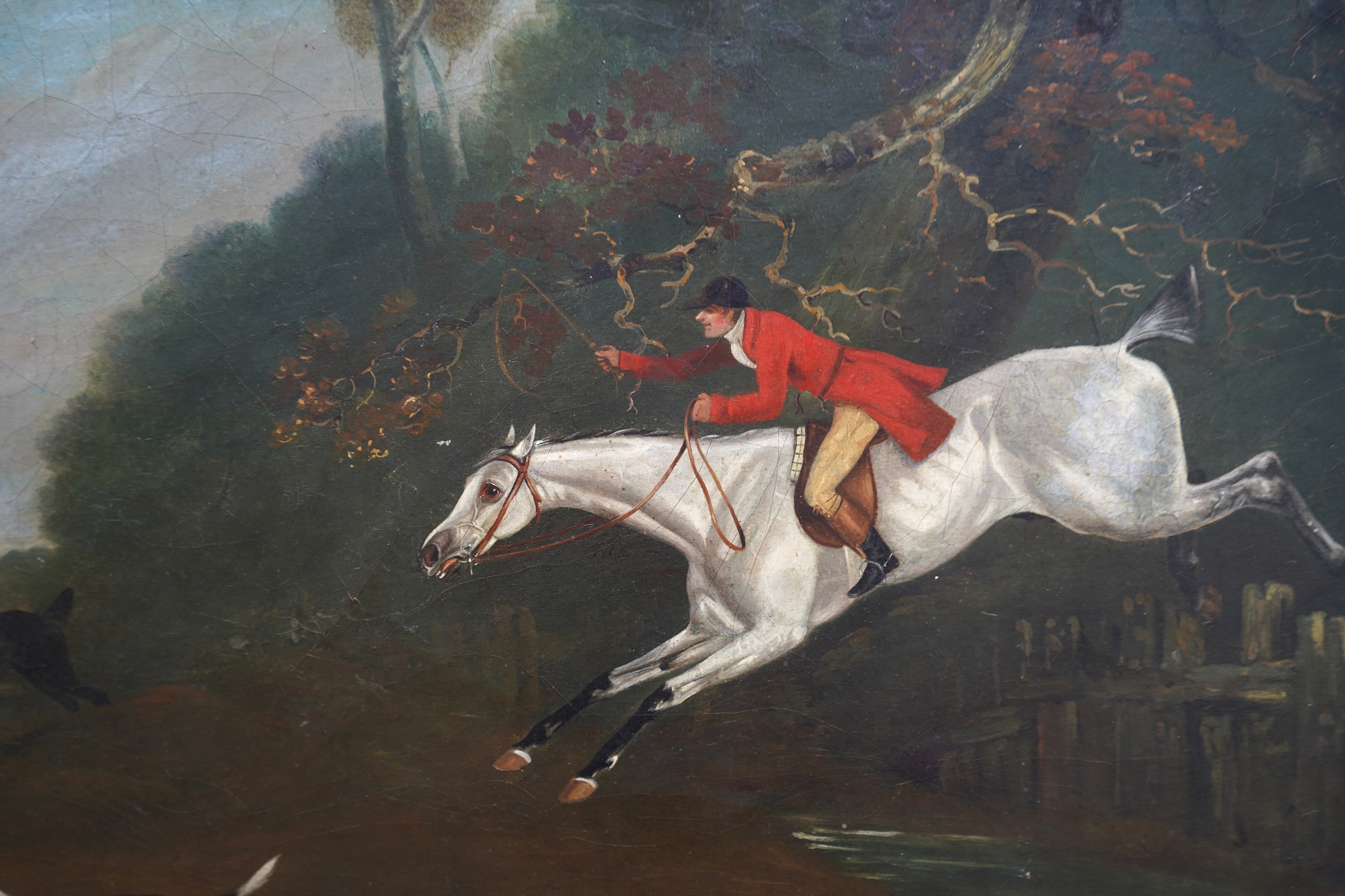 Edwin Cooper of Beccles, (1785-1833), A hunt in full cry